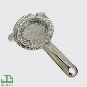 Silver stainless steel cocktail strainer 8.5x16.5cm WCZ0103-S